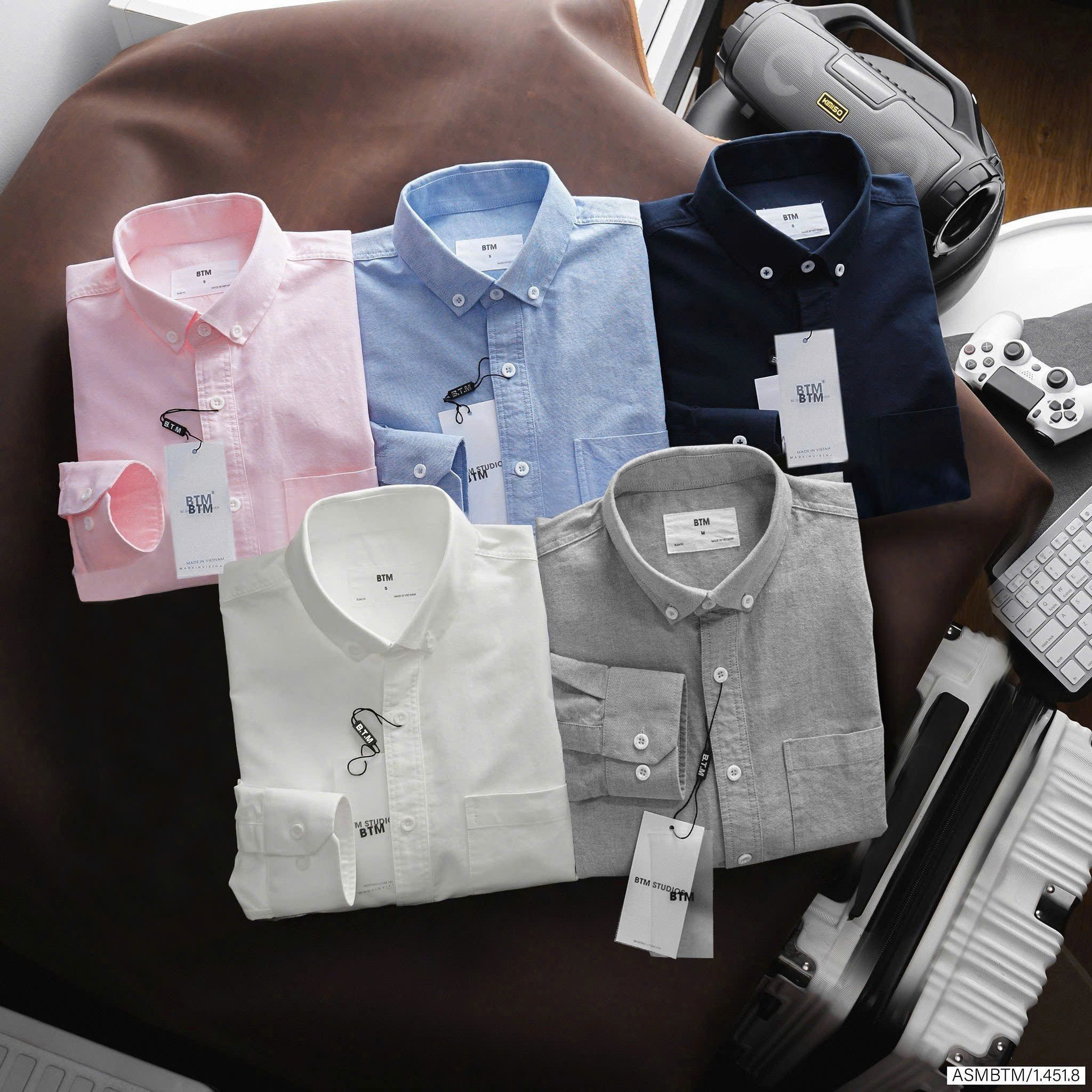 Áo sơ mi BTM vải oxford dày dặn - Slim fit