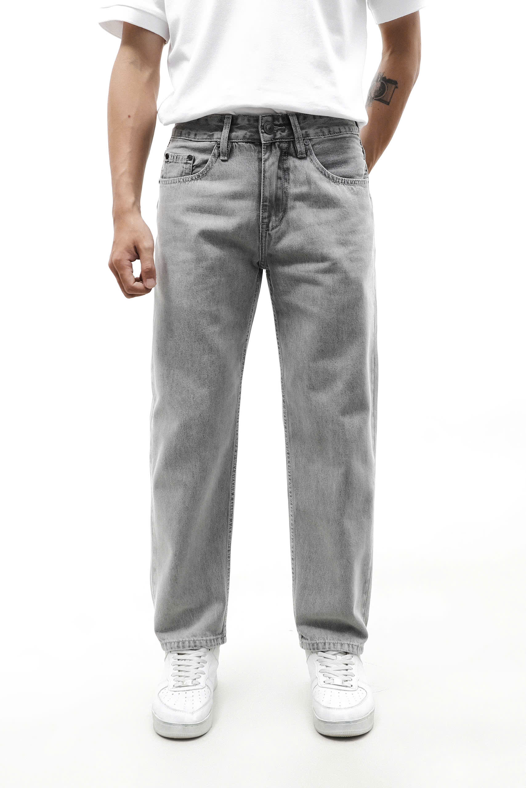 JEANS RELAXED FIT LEMBOX LIGHT GRAY 241012