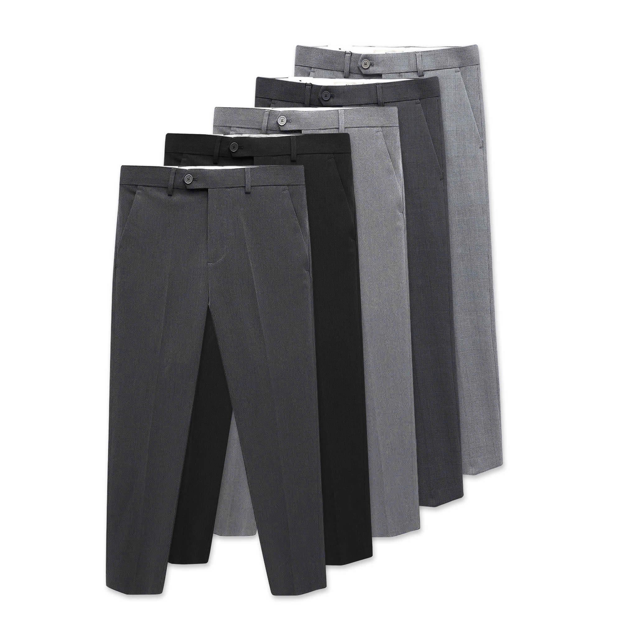 Quần tây BTM chất vải tuysti dày dặn cao cấp form slim fit