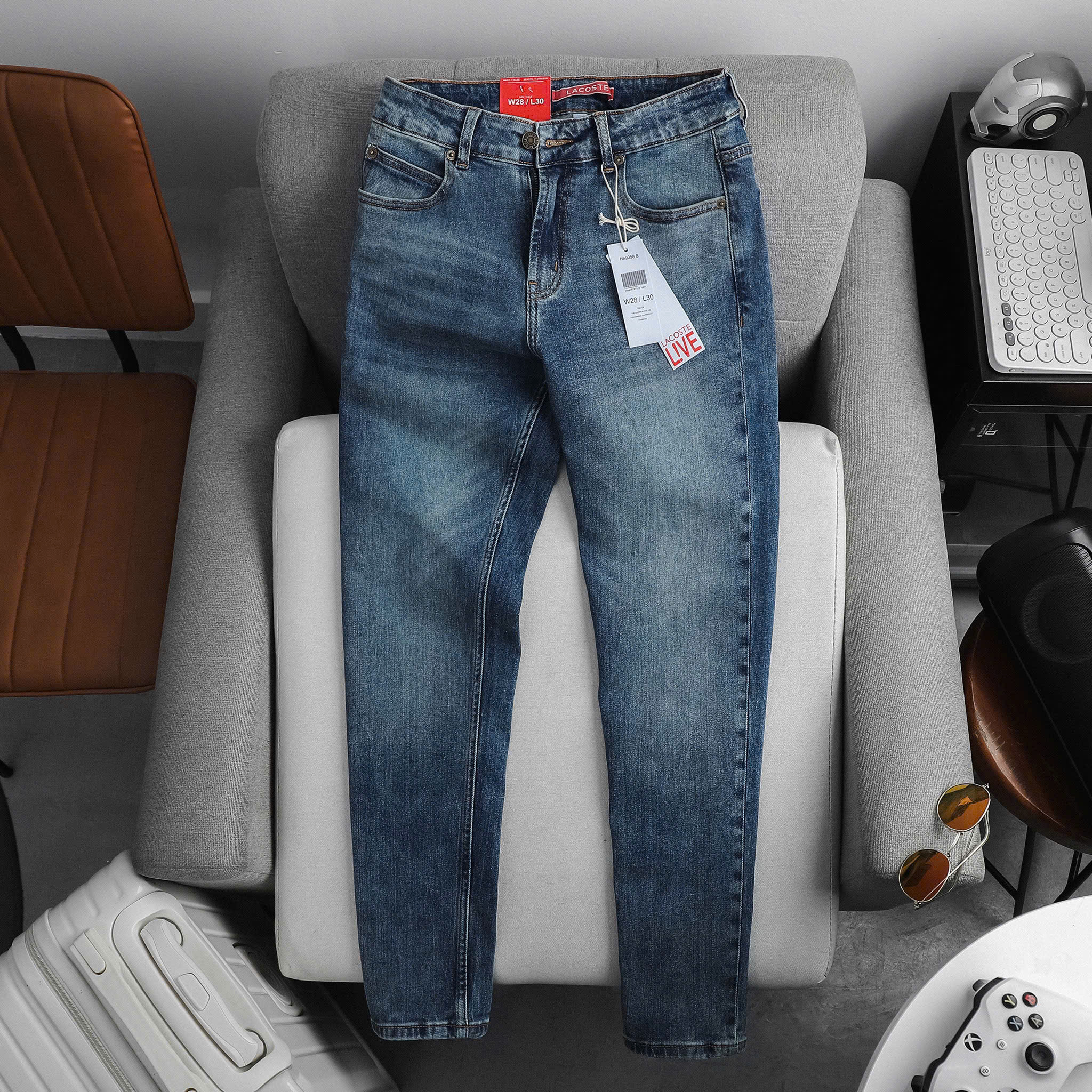 L.C Jeans - Xanh đá wash 240849 - Slim fit