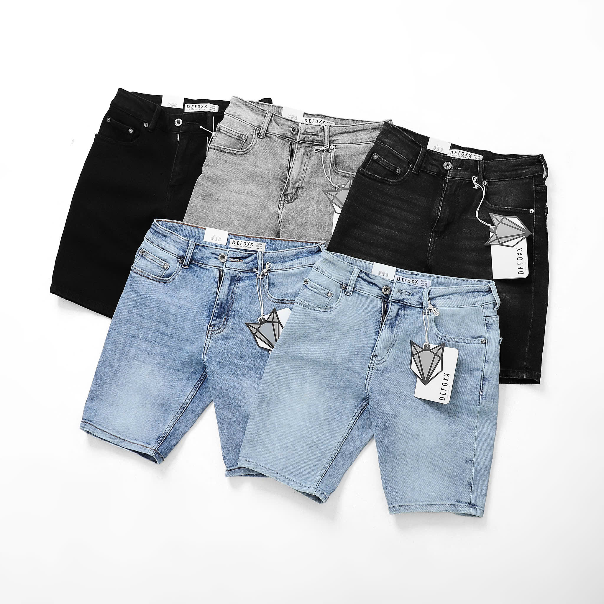 Quần Short Jean Defoxx - Slim Fit